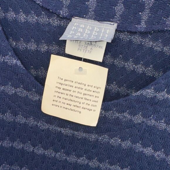 Rabbit Rabbit Rabbit Vintage Long Sleeve Button Front Denim Dress Petite Size 6 - Picture 9 of 14